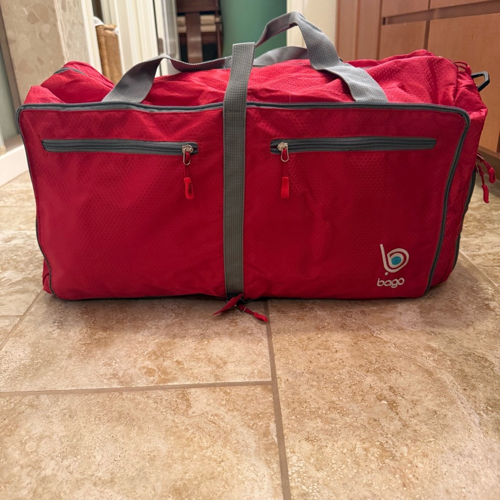 Set of OSPREY Porter 46 Travel Backpack (Diablo Red) & Bago 60L Foldable Duffle - Picture 14 of 15